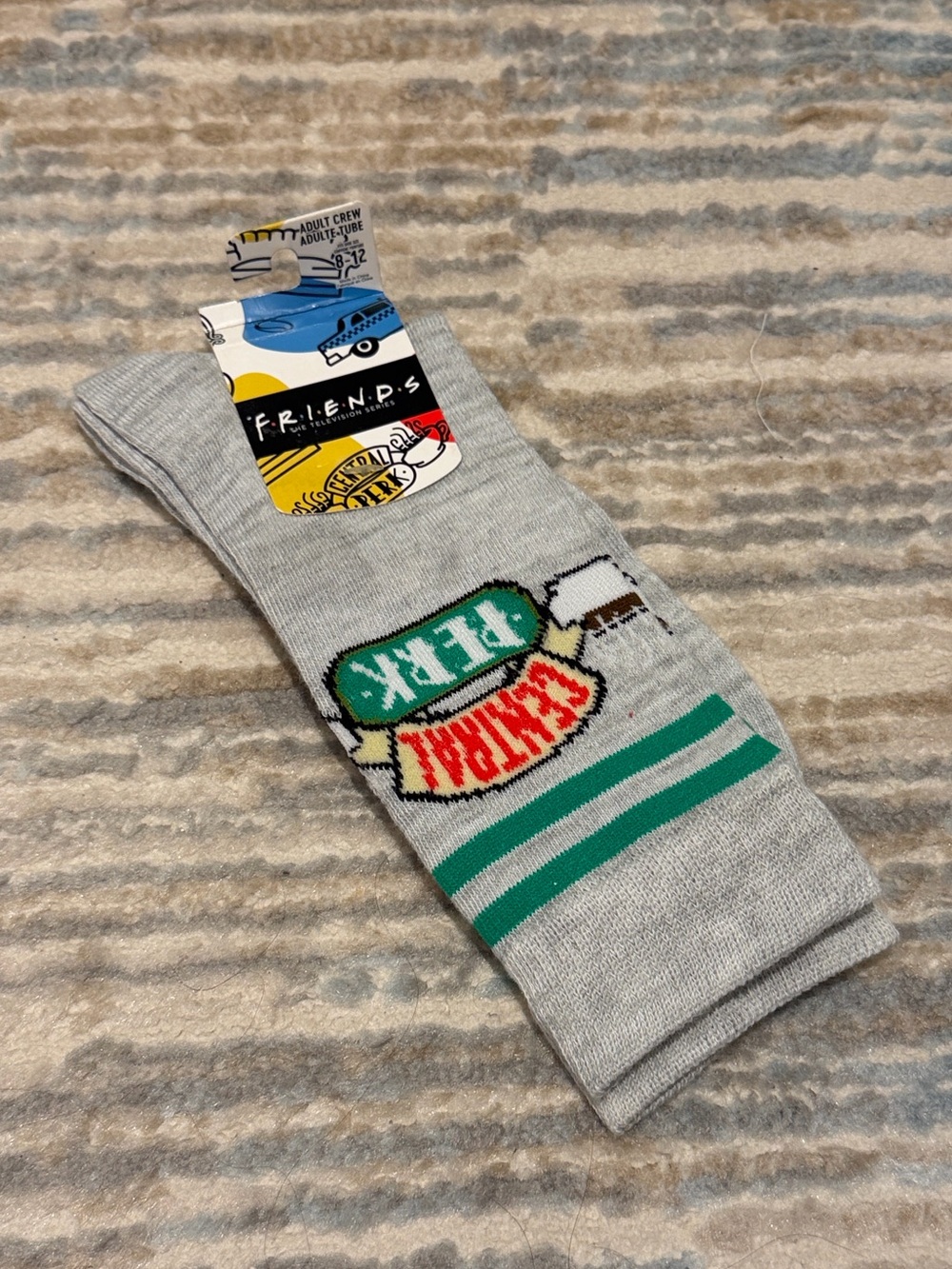 Friends TV Show Crew Socks with Central Perk Patch